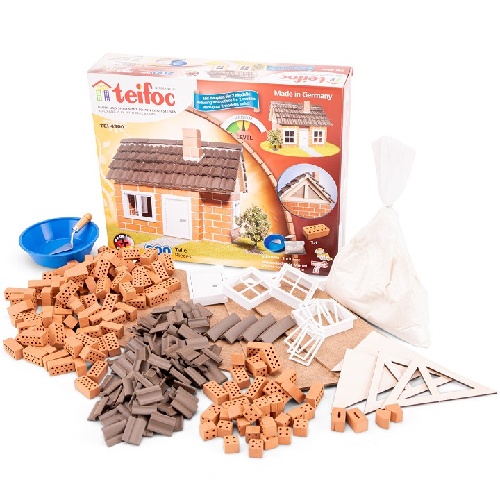 Bouwdoos - vakwerkhuisje - 200 onderdelen